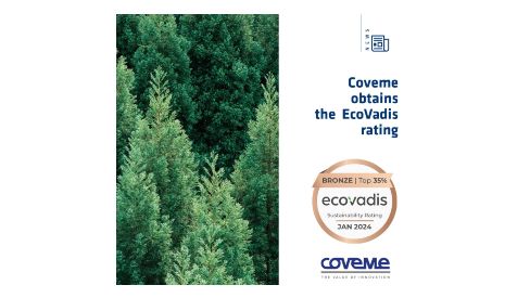 Coveme obtains the EcoVadis rating 